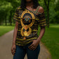 Egyptian God of The Sun Eye of Ra Cross Shoulder Shirt