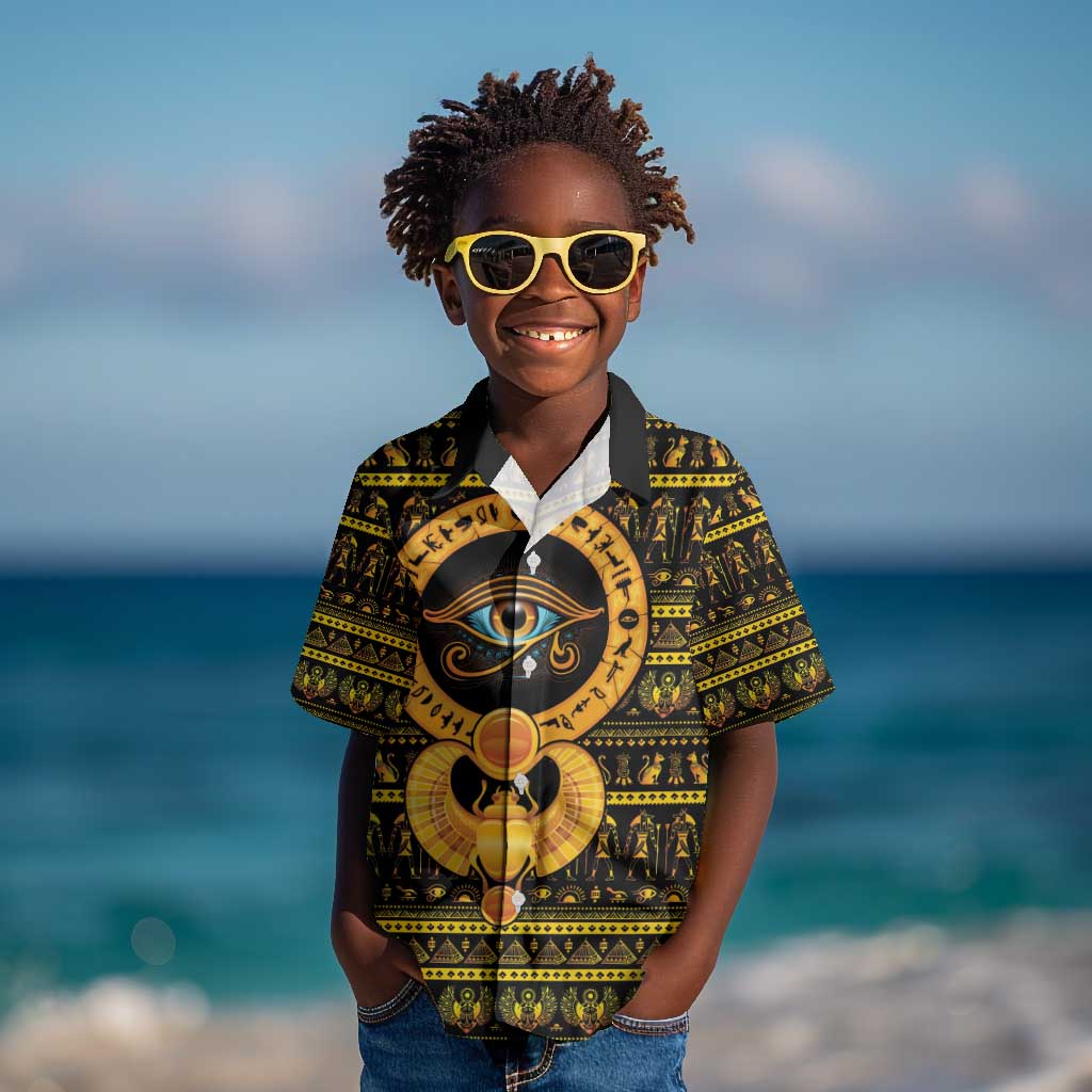 Egyptian God of The Sun Eye of Ra Kid Hawaiian Shirt