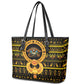 Egyptian God of The Sun Eye of Ra Leather Tote Bag