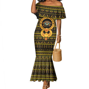 Egyptian God of The Sun Eye of Ra Mermaid Dress