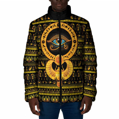 Egyptian God of The Sun Eye of Ra Padded Jacket