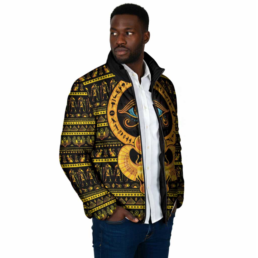 Egyptian God of The Sun Eye of Ra Padded Jacket
