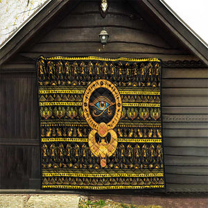 Egyptian God of The Sun Eye of Ra Quilt