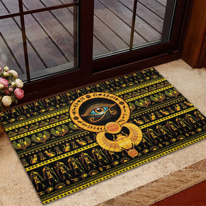 Egyptian God of The Sun Eye of Ra Rubber Doormat