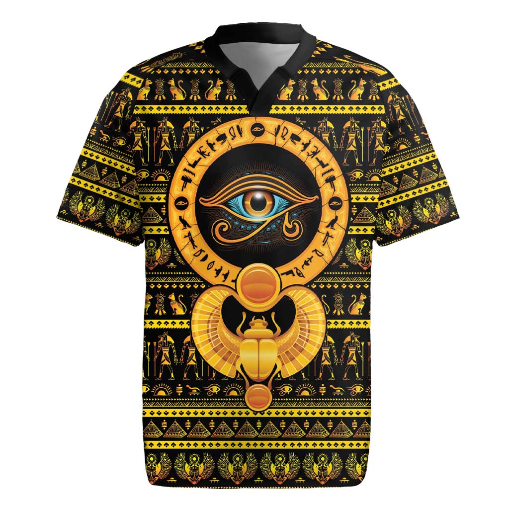 Egyptian God of The Sun Eye of Ra Rugby Jersey