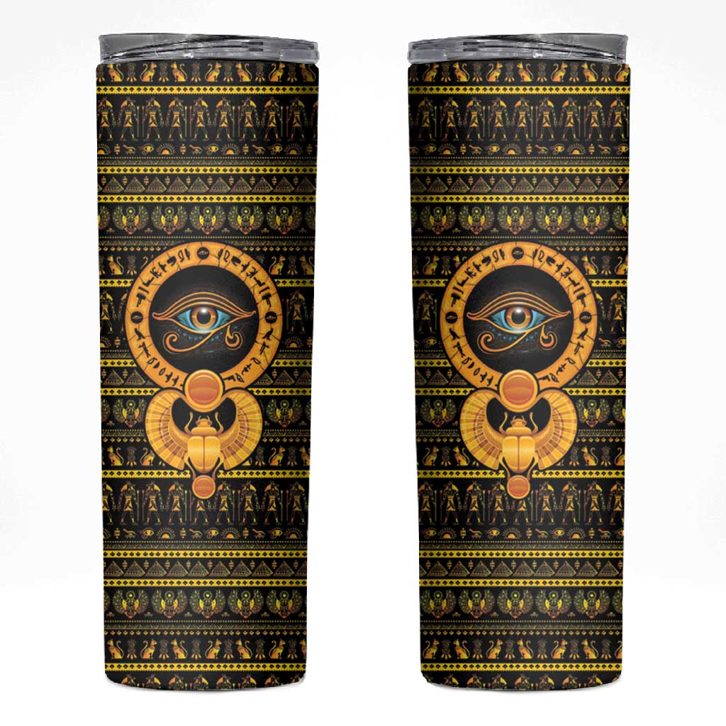 Egyptian God of The Sun Eye of Ra Skinny Tumbler