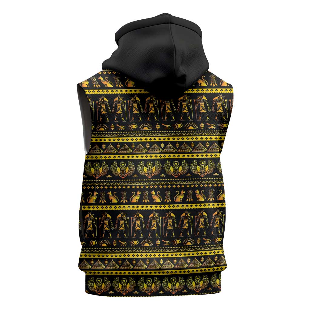 Egyptian God of The Sun Eye of Ra Sleeveless Zip Hoodie - African Pride