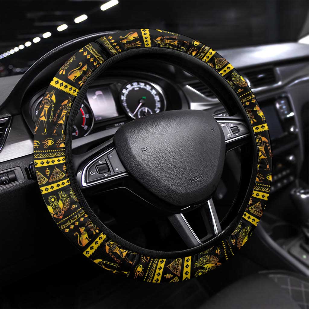 Egyptian God of The Sun Eye of Ra Steering Wheel Cover