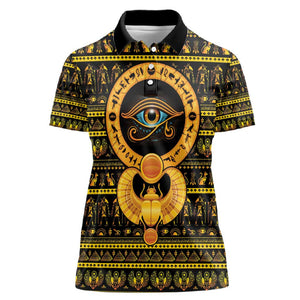 Egyptian God of The Sun Eye of Ra Women Polo Shirt