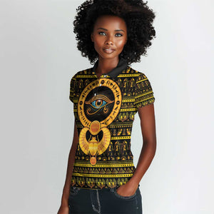 Egyptian God of The Sun Eye of Ra Women Polo Shirt