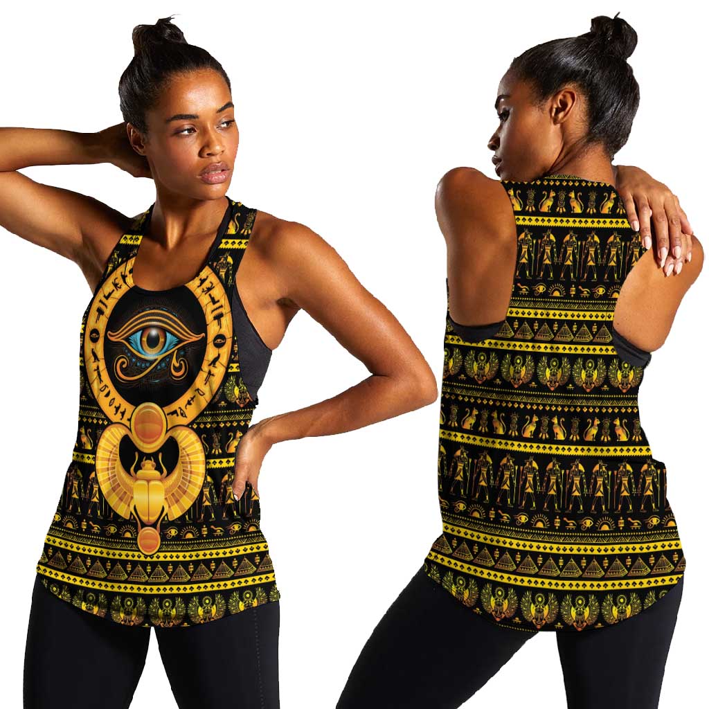 Egyptian God of The Sun Eye of Ra Women Racerback Tank