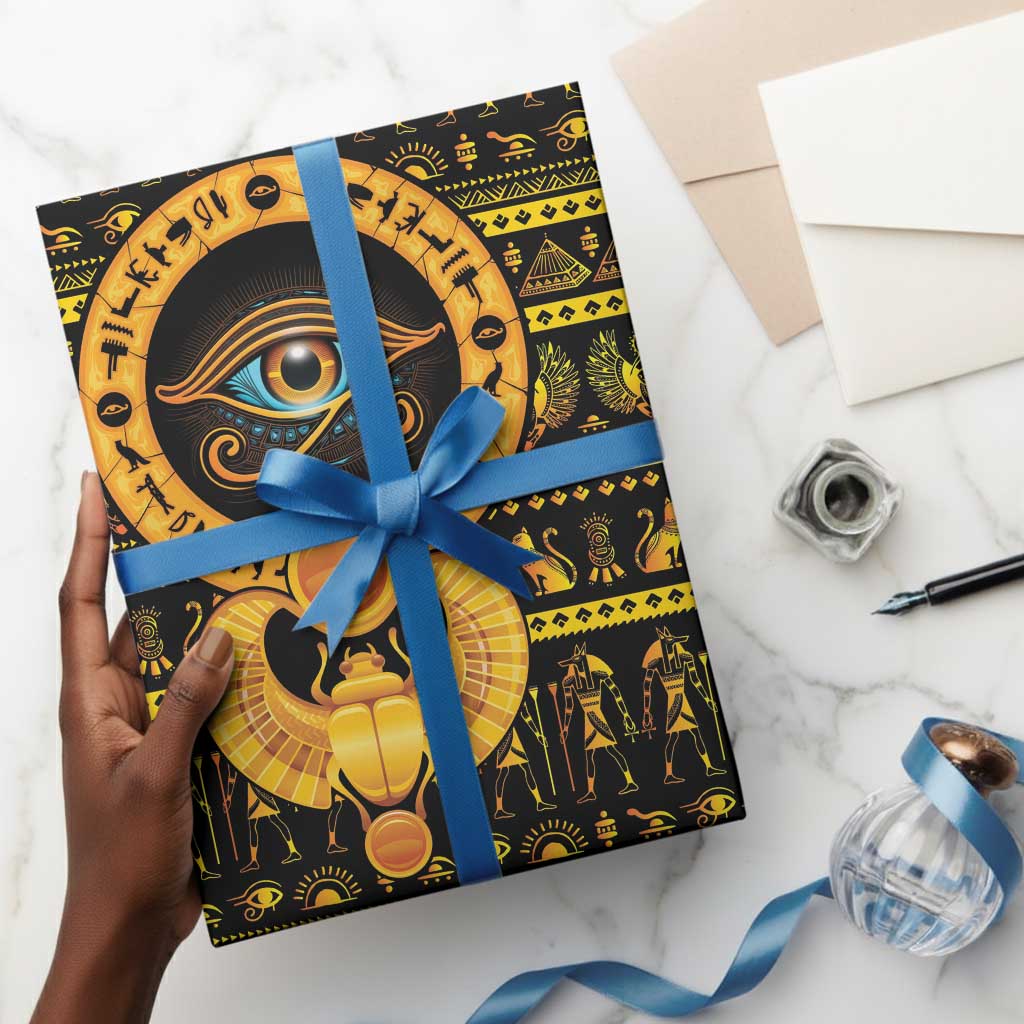 Egyptian God of The Sun Eye of Ra Wrapping Paper - African Pride