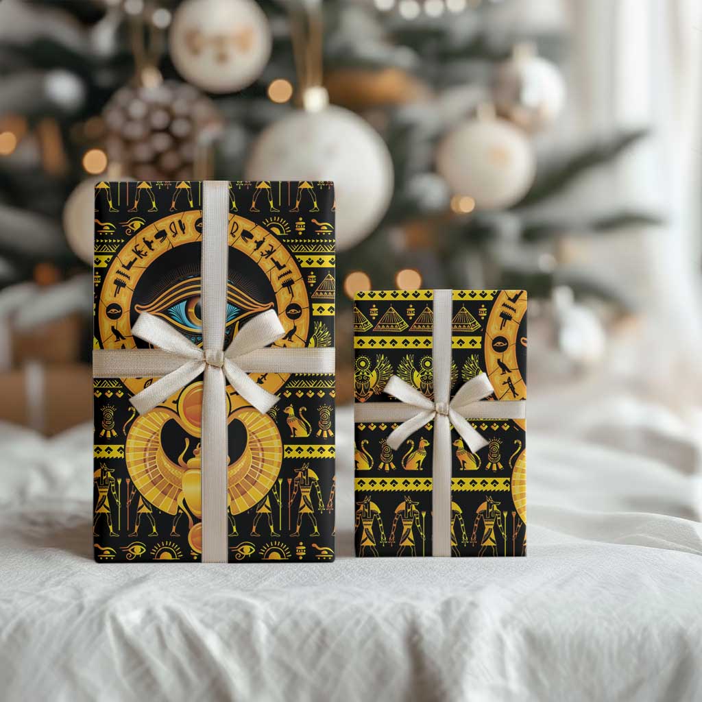Egyptian God of The Sun Eye of Ra Wrapping Paper - African Pride