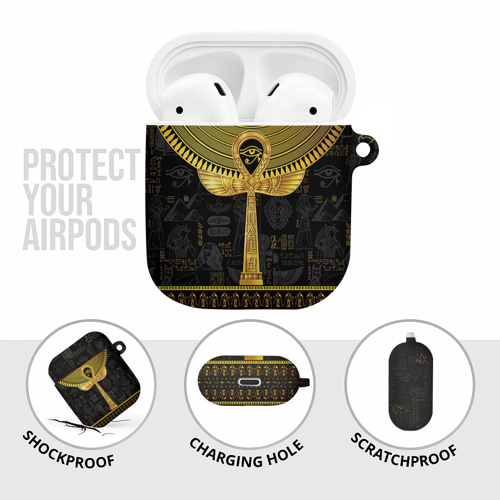 The Ankh Egyptian Hieroglyphs AirPods Case