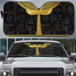 The Ankh Egyptian Hieroglyphs Auto Sun Shade
