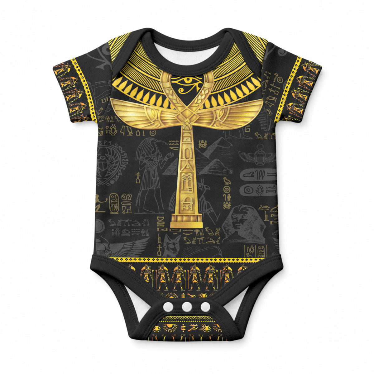 The Ankh Egyptian Hieroglyphs Baby Onesie