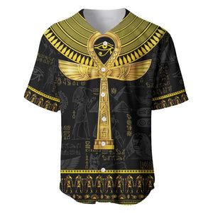 The Ankh Egyptian Hieroglyphs Baseball Jersey