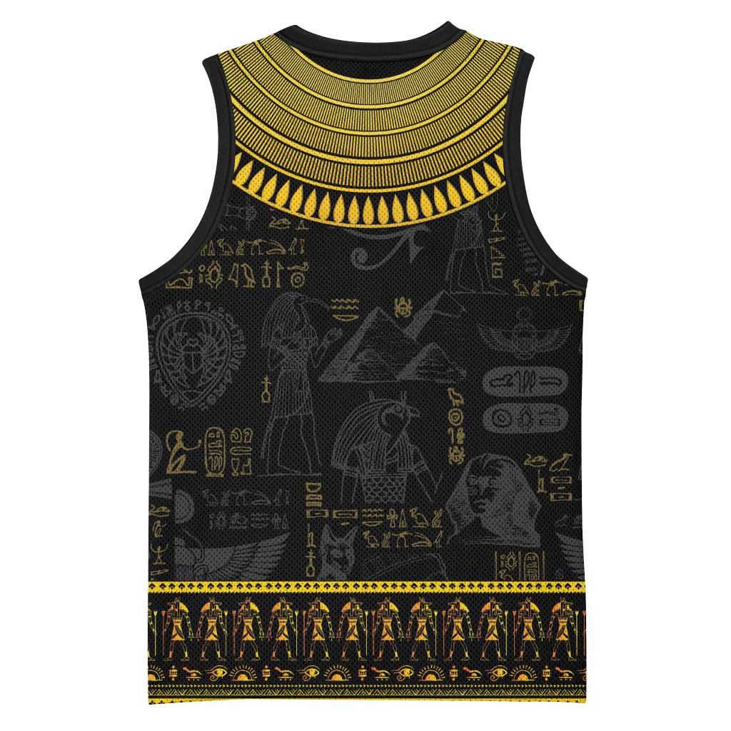 The Ankh Egyptian Hieroglyphs Basketball Jersey LT9