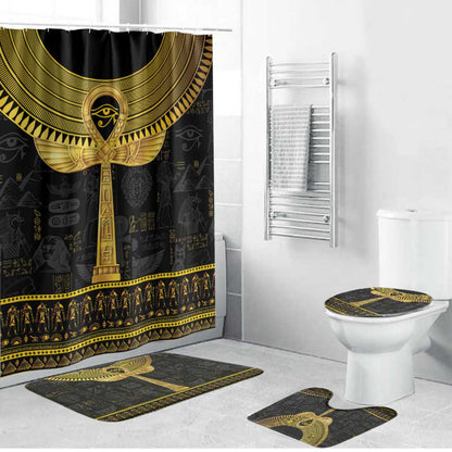 The Ankh Egyptian Hieroglyphs Bathroom Set