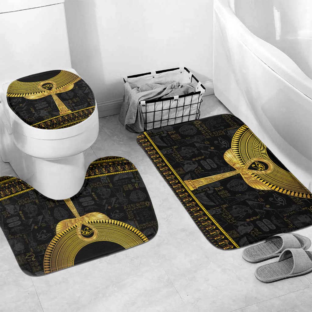 The Ankh Egyptian Hieroglyphs Bathroom Set