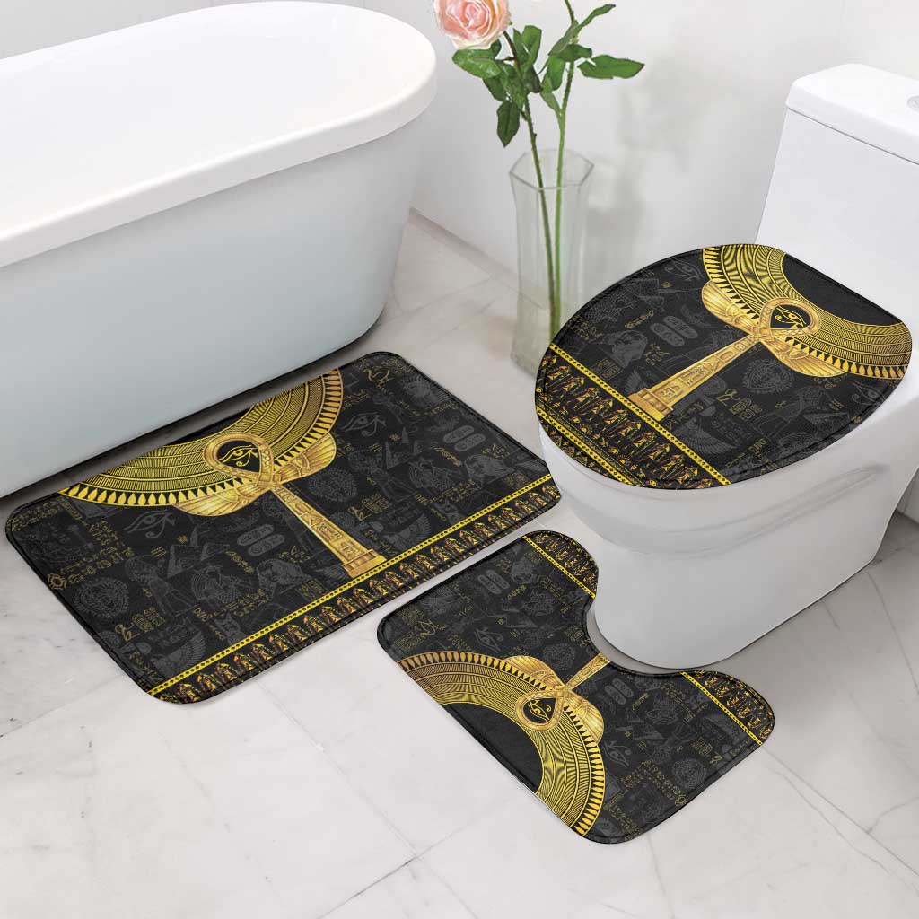 The Ankh Egyptian Hieroglyphs Bathroom Set