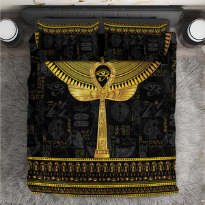 The Ankh Egyptian Hieroglyphs Bedding Set