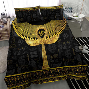 The Ankh Egyptian Hieroglyphs Bedding Set