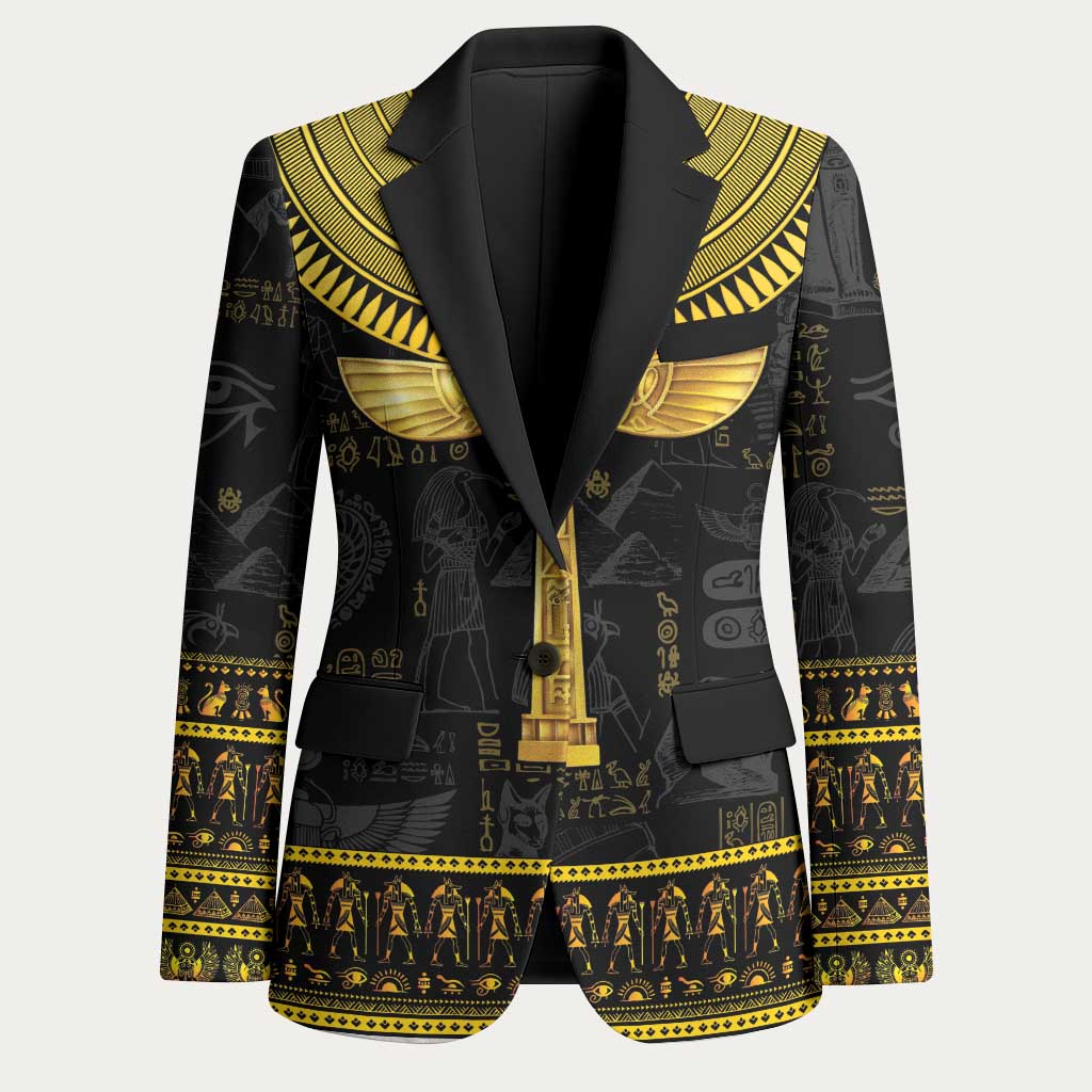 The Ankh Egyptian Hieroglyphs Blazer