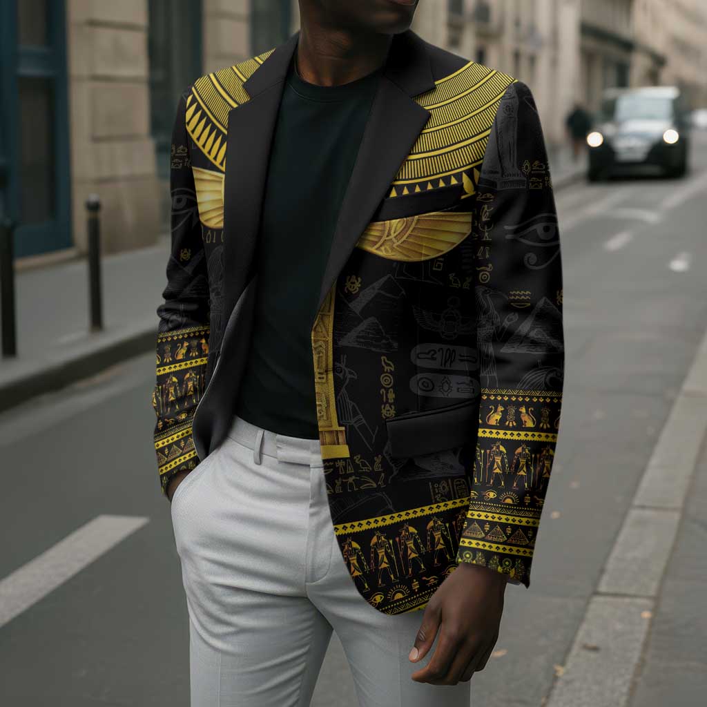 The Ankh Egyptian Hieroglyphs Blazer