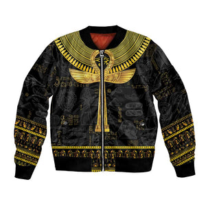 The Ankh Egyptian Hieroglyphs Bomber Jacket