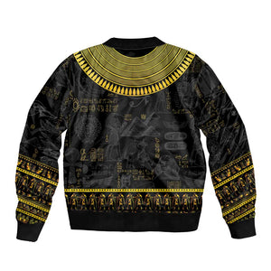 The Ankh Egyptian Hieroglyphs Bomber Jacket