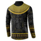 The Ankh Egyptian Hieroglyphs Button Sweatshirt