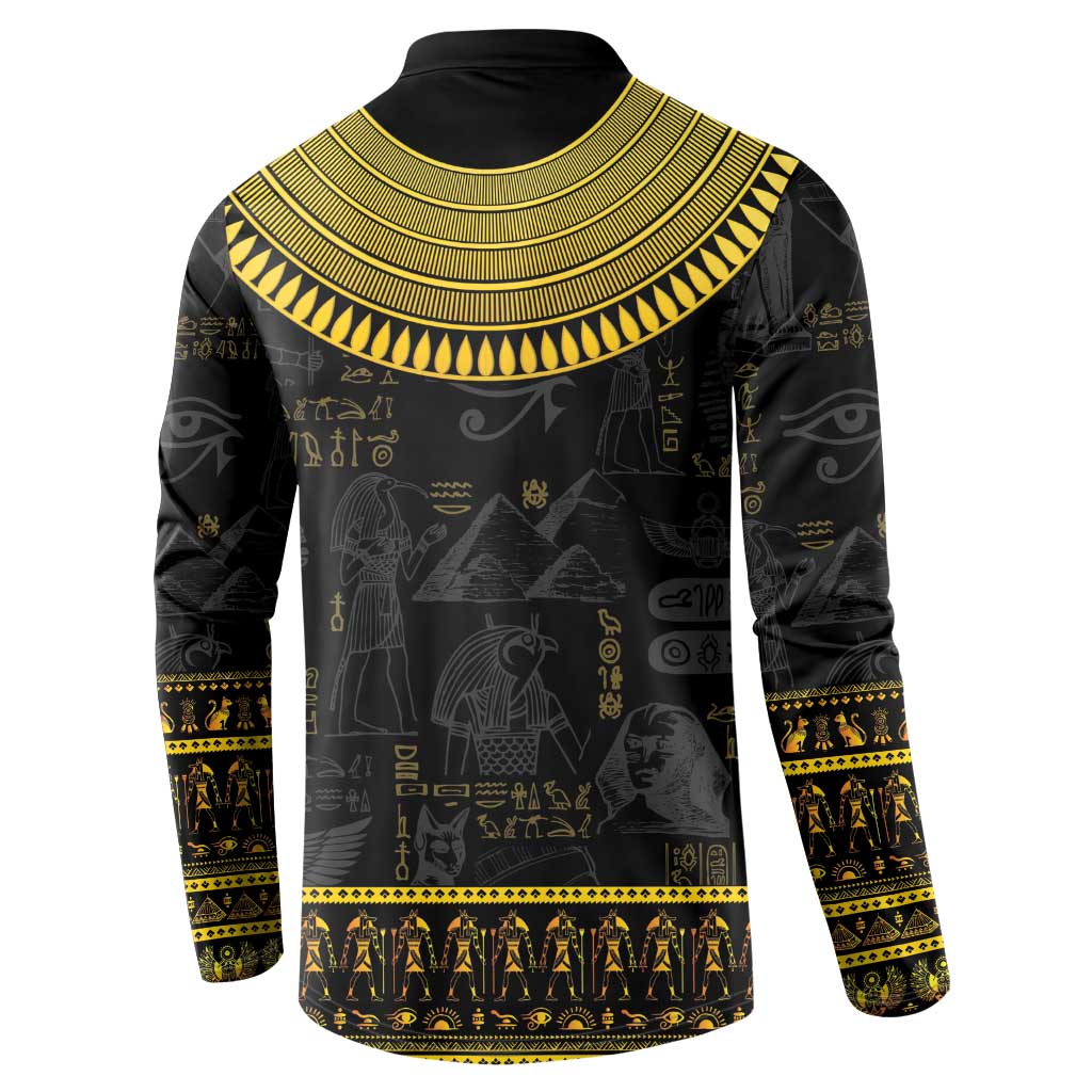 The Ankh Egyptian Hieroglyphs Button Sweatshirt