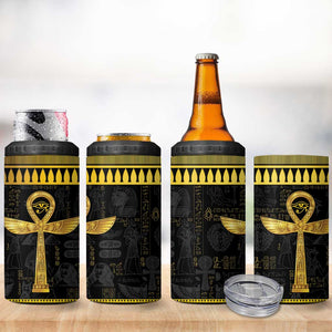 The Ankh Egyptian Hieroglyphs 4 in 1 Can Cooler Tumbler