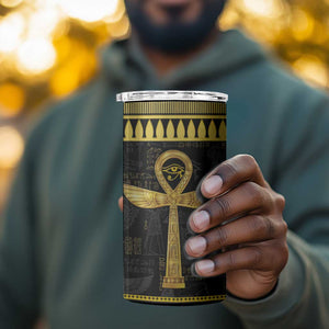 The Ankh Egyptian Hieroglyphs 4 in 1 Can Cooler Tumbler