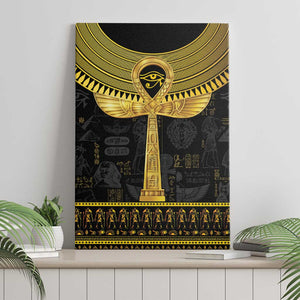 The Ankh Egyptian Hieroglyphs Canvas Wall Art