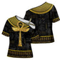 The Ankh Egyptian Hieroglyphs Cross Shoulder Shirt