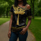 The Ankh Egyptian Hieroglyphs Cross Shoulder Shirt