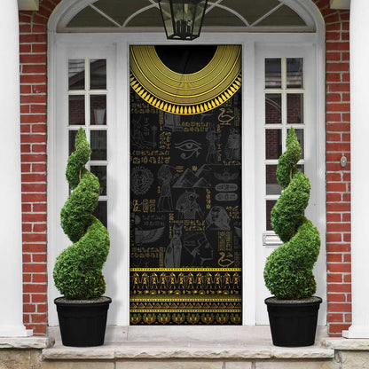 The Ankh Egyptian Hieroglyphs Door Cover