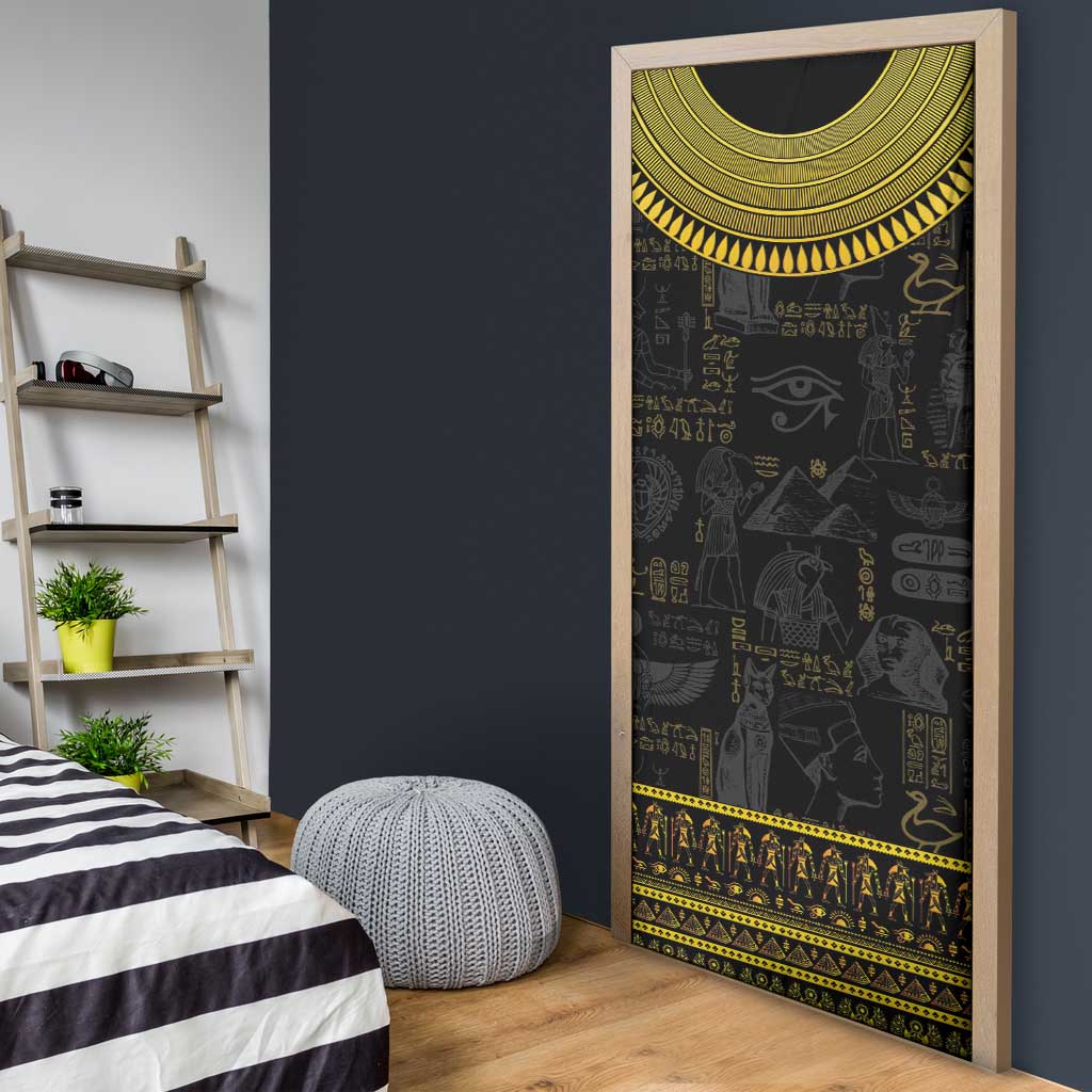 The Ankh Egyptian Hieroglyphs Door Cover