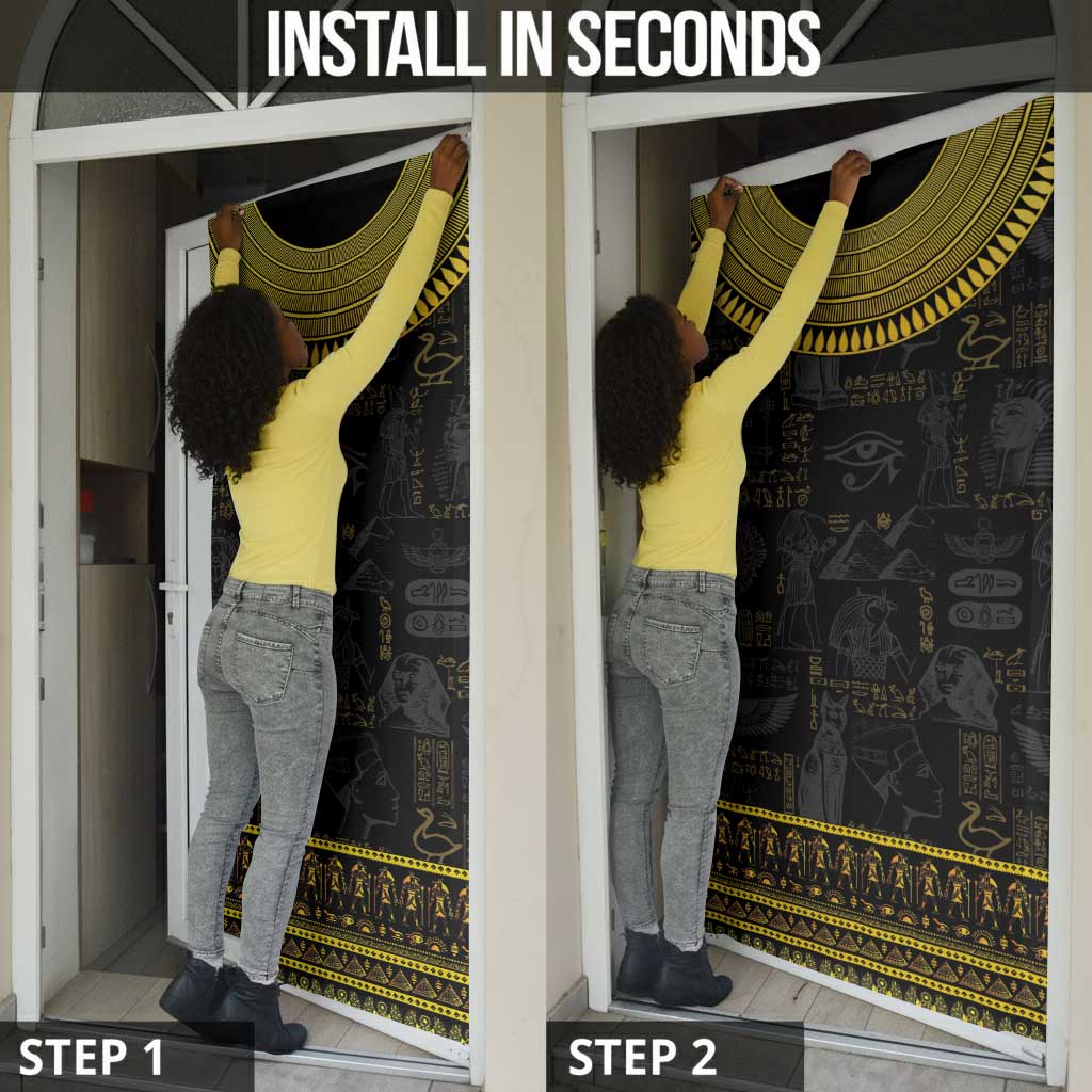The Ankh Egyptian Hieroglyphs Door Cover