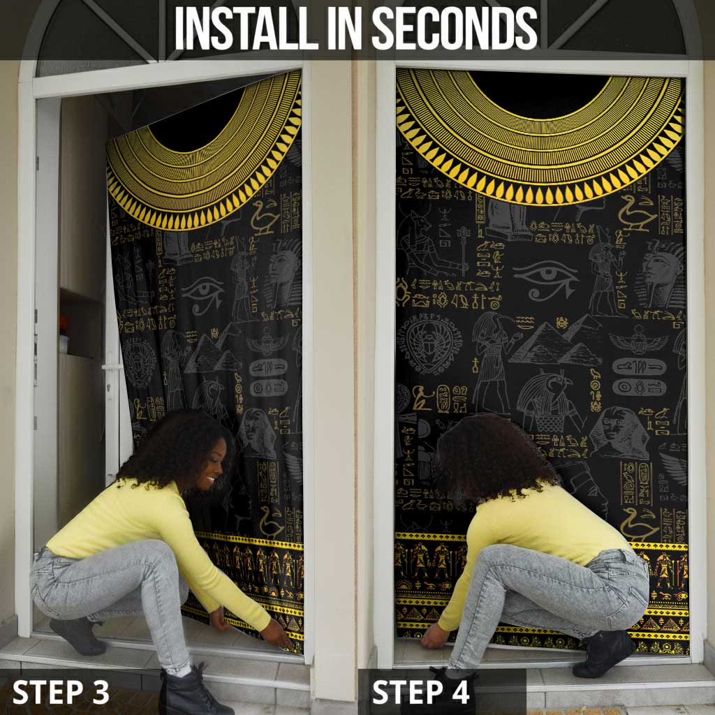 The Ankh Egyptian Hieroglyphs Door Cover