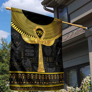 The Ankh Egyptian Hieroglyphs Garden Flag