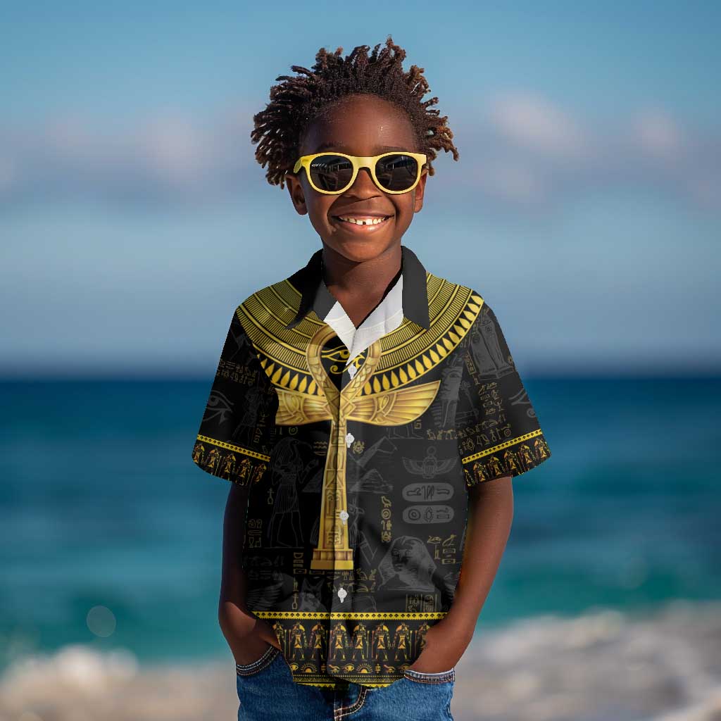 The Ankh Egyptian Hieroglyphs Kid Hawaiian Shirt