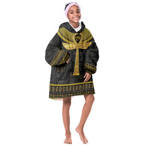 The Ankh Egyptian Hieroglyphs Kid Wearable Blanket Hoodie