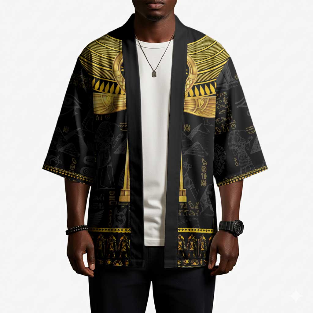 The Ankh Egyptian Hieroglyphs Kimono