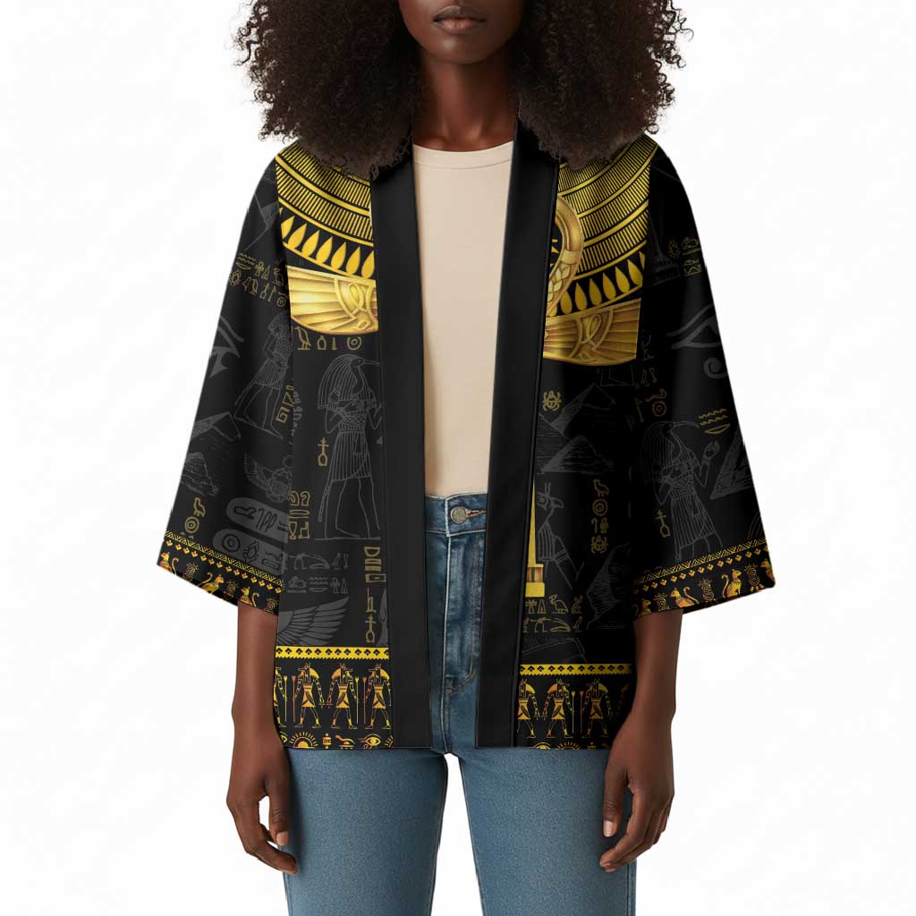 The Ankh Egyptian Hieroglyphs Kimono