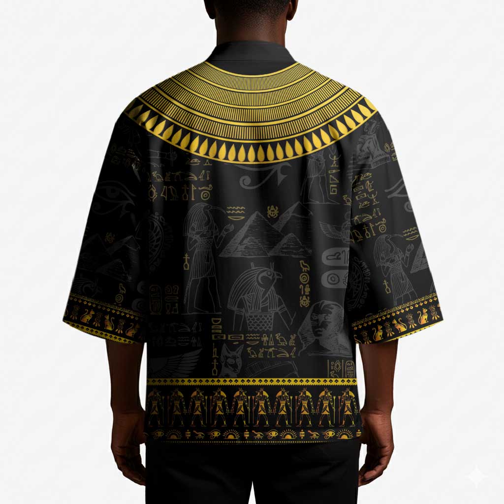 The Ankh Egyptian Hieroglyphs Kimono