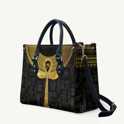 The Ankh Egyptian Hieroglyphs Leather Bag