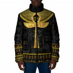 The Ankh Egyptian Hieroglyphs Padded Jacket